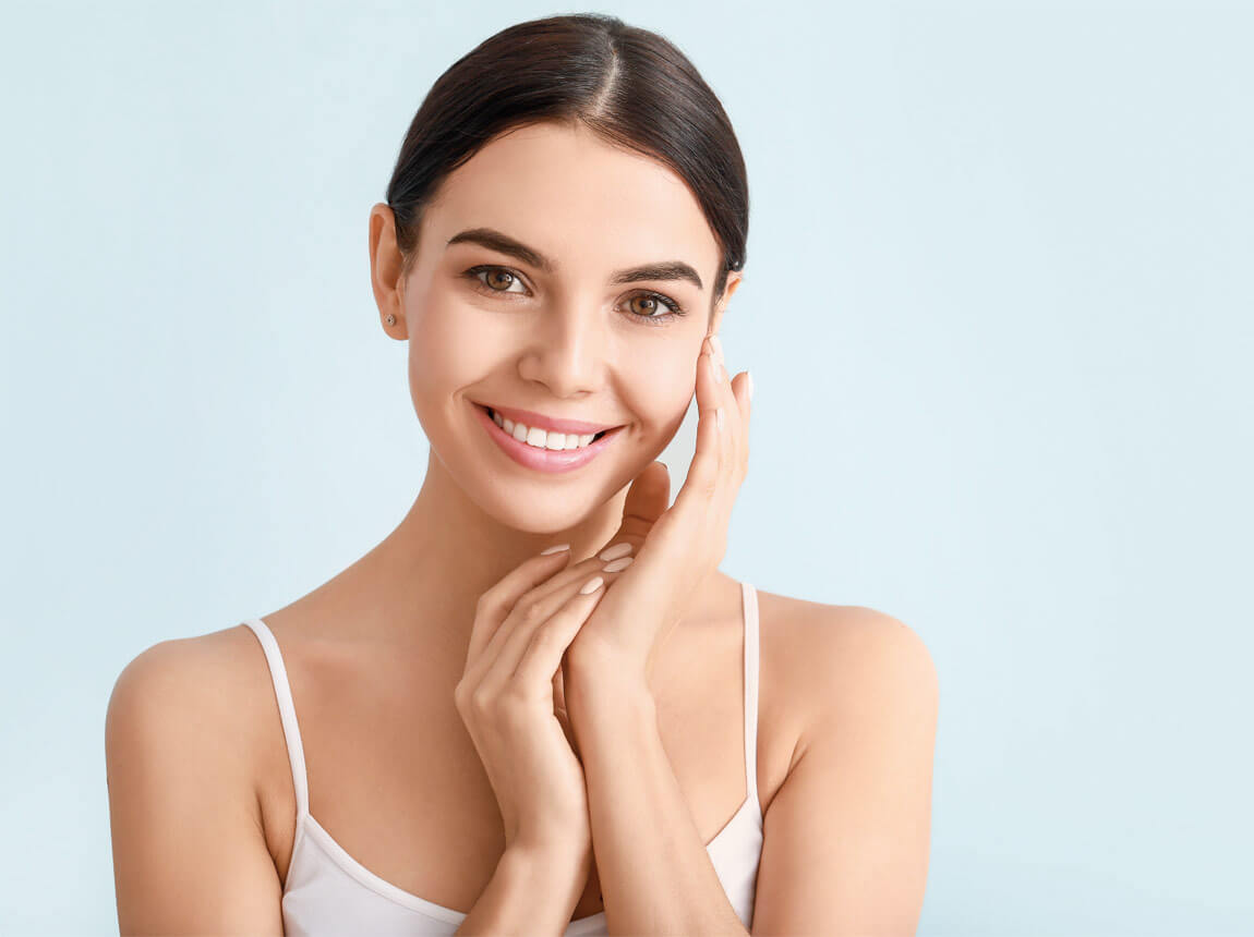 nő - szép, egészséges bőr 