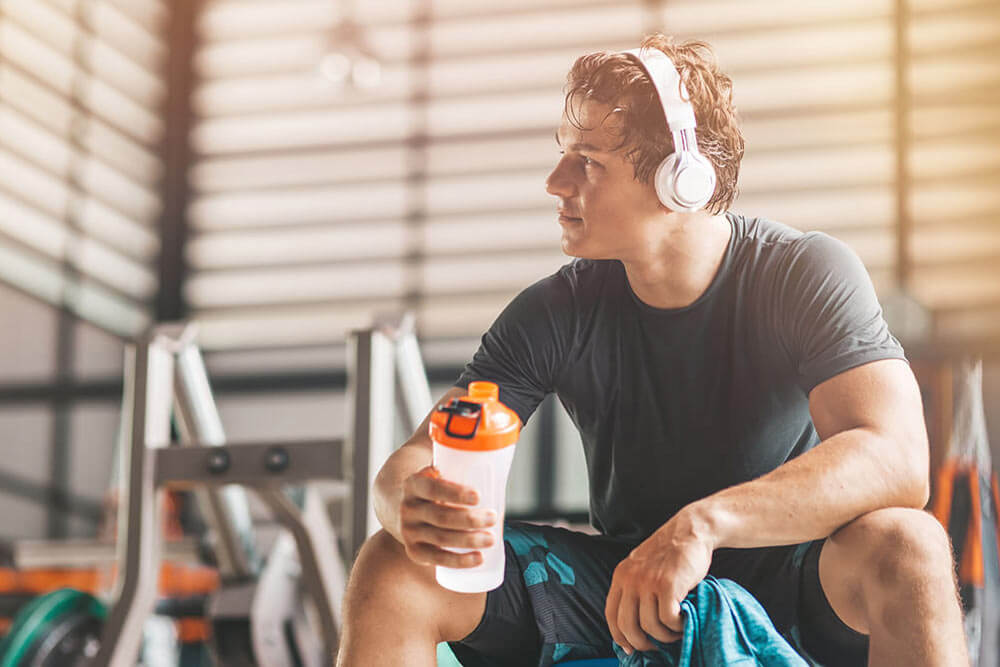 gainert és kreatint használó sportoló