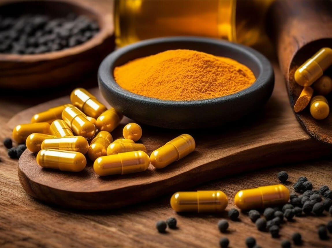 kurkuma, bors, gyömbér 