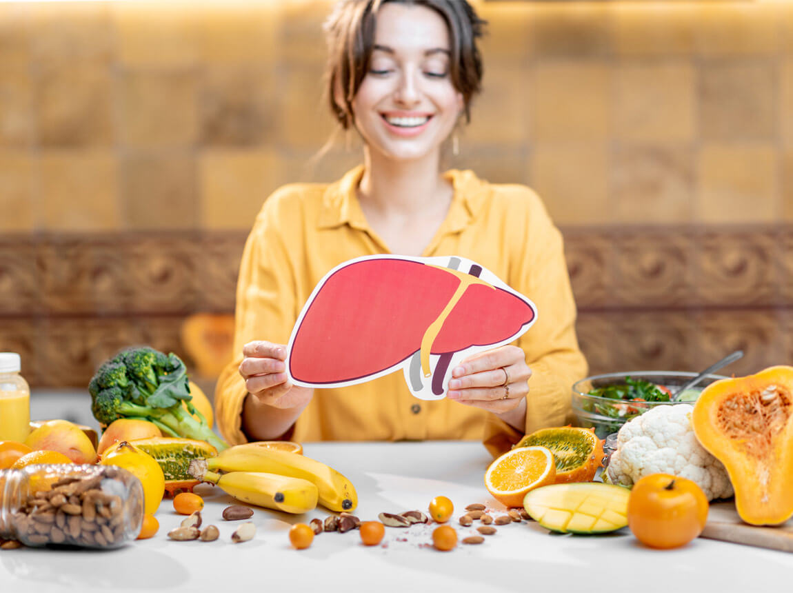 nő - a máj egészsége 