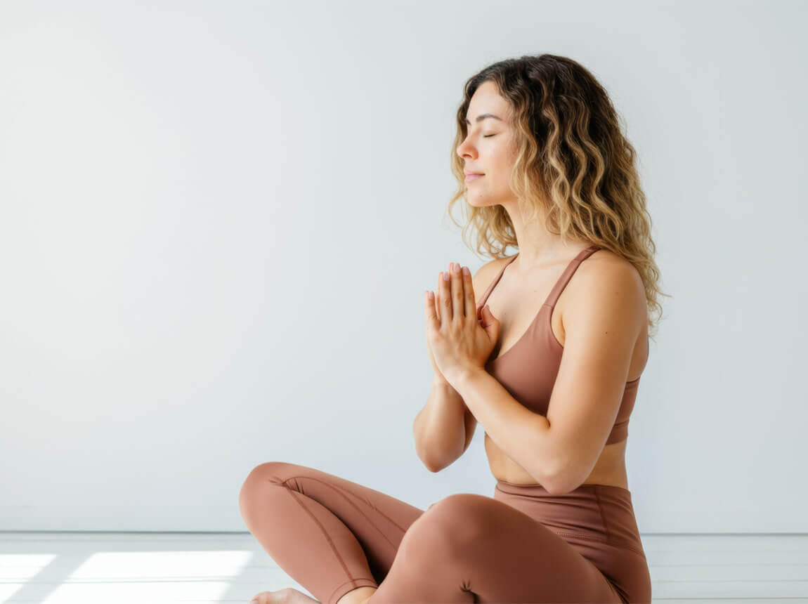 nő, meditáció, koncentráció 