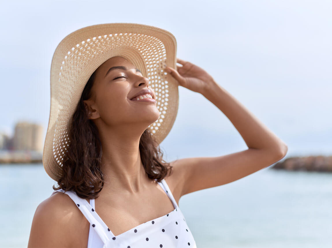 nő, napfény - D-vitamin