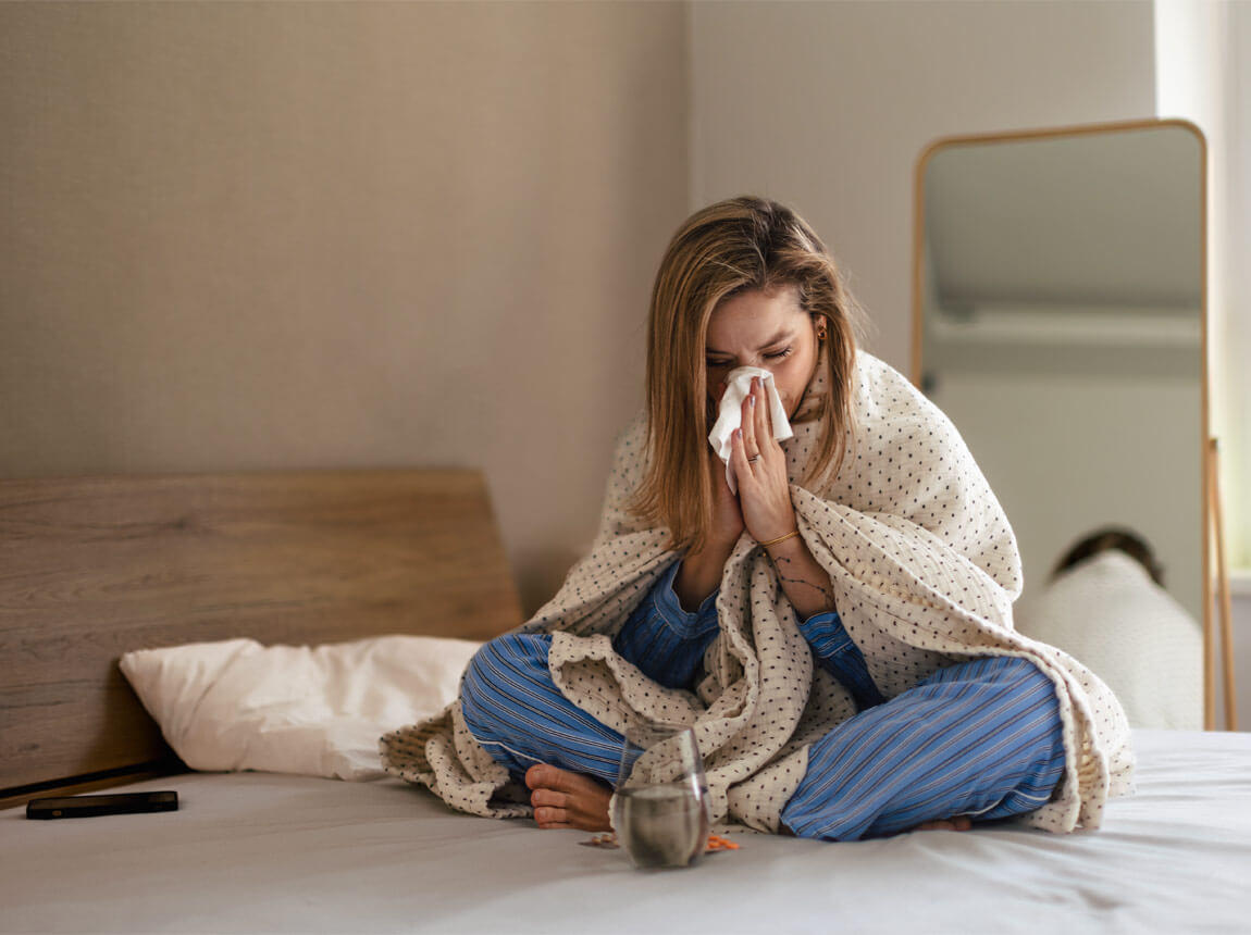 hideg nő az ágyban 