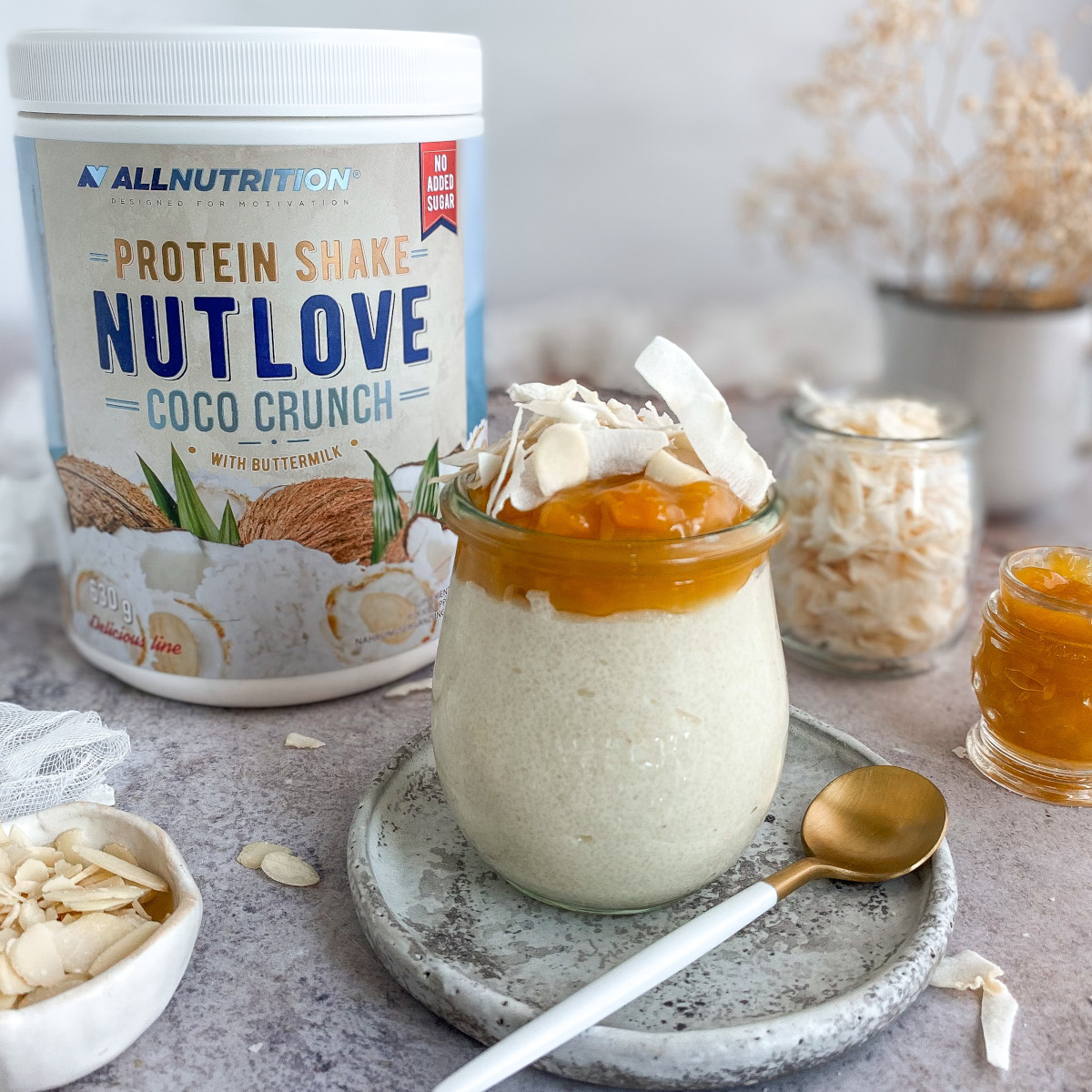 NUTLOVE Protein Shake Coco Crunch 630g ALLNUTRITION • 7990 Ft • LEGOLCSÓBBAN • Allnutrition.hu