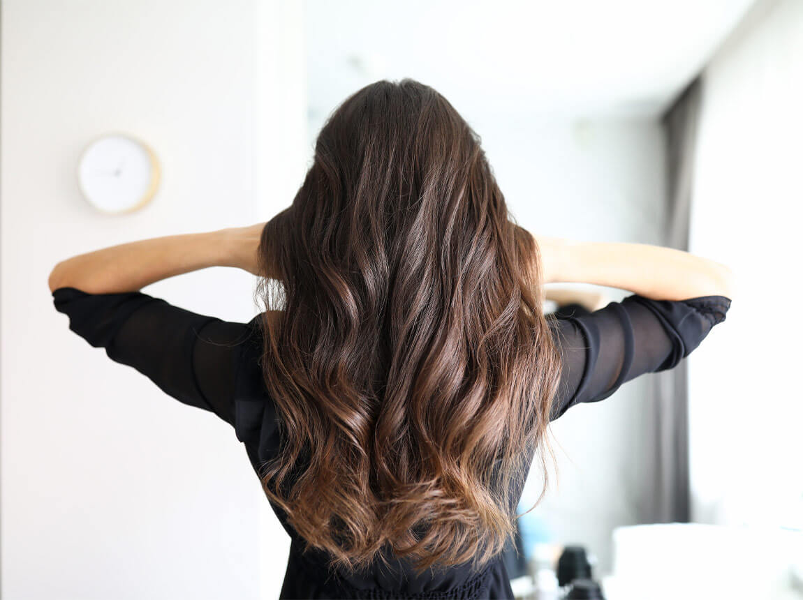 nő - gyönyörű haj 