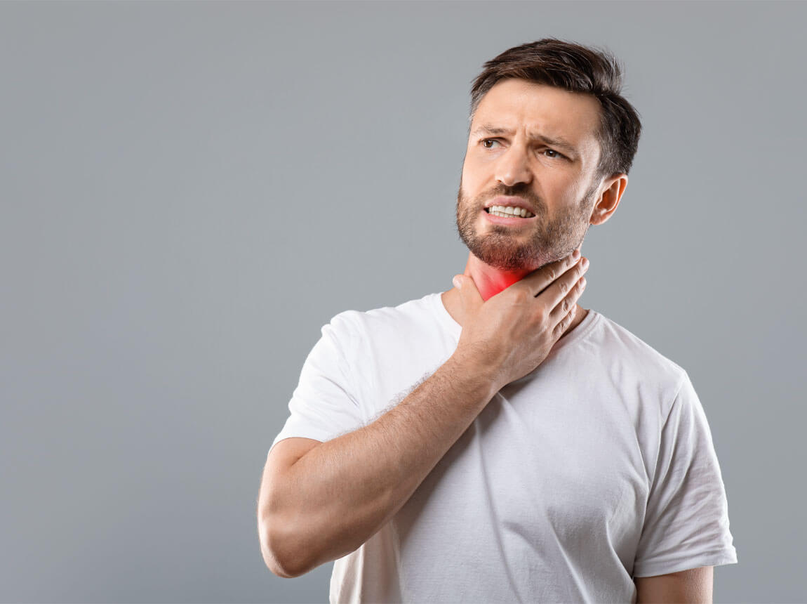 férfi - torokfájás 