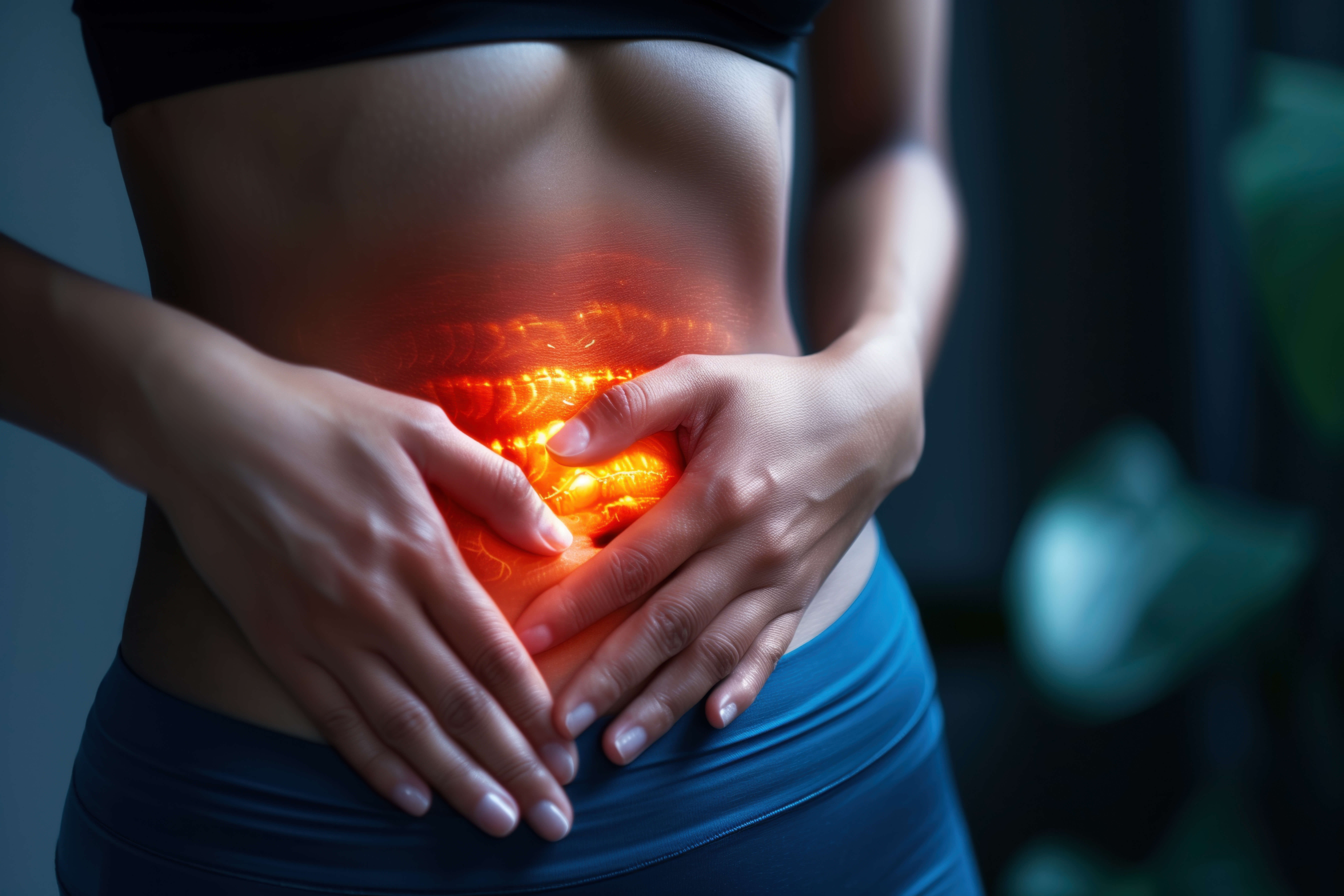 gyulladás - női hasi fájdalom, belek 