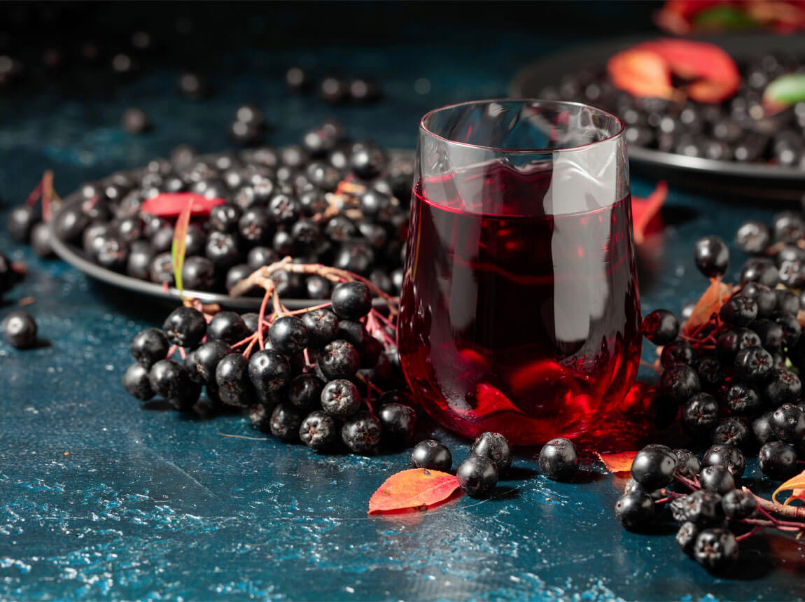 aronia gyümölcsök