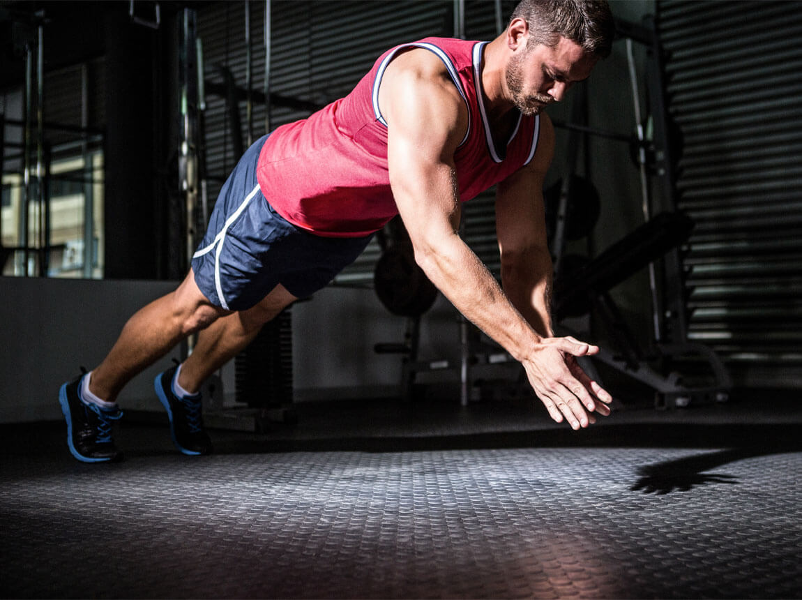 tapsos fekvőtámaszok