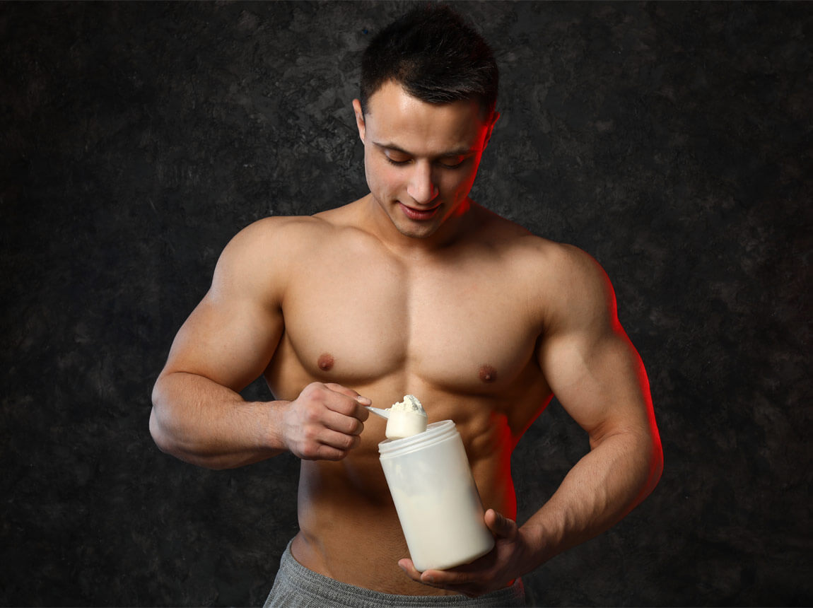 férfi fehérje kiegészítéssel 