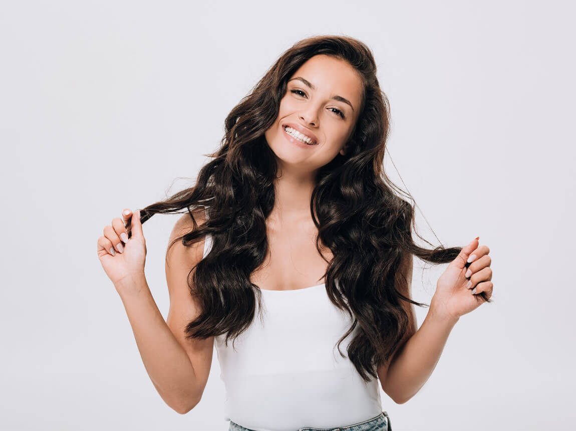 nő, egészséges, szép haj, ginseng, ginzeng 