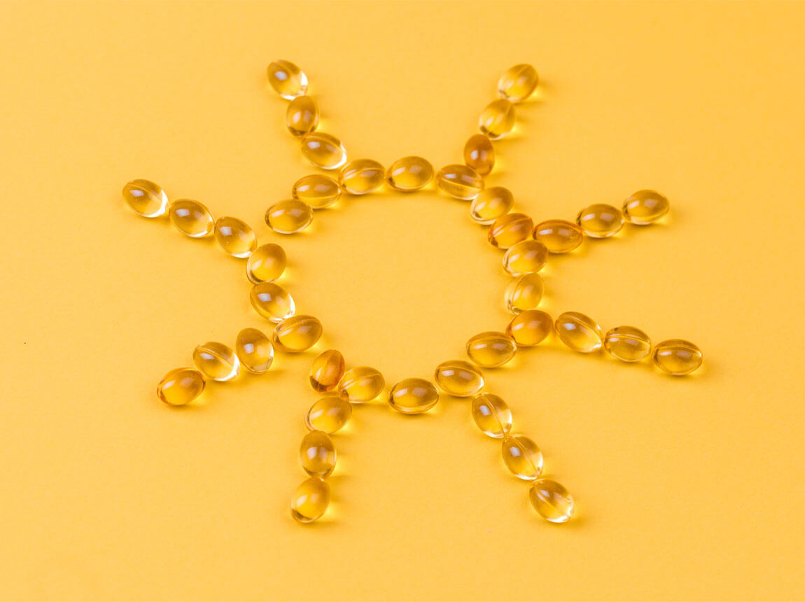 D3-vitamin gélkapszulában