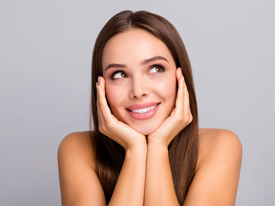 nő - egészséges, szép bőr - kollagén