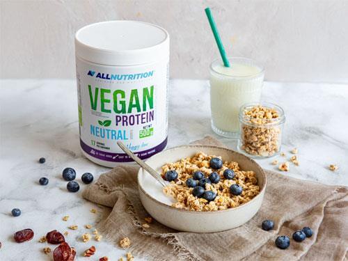 Recept vege-granolához áfonyával és kókuszjoghurtal