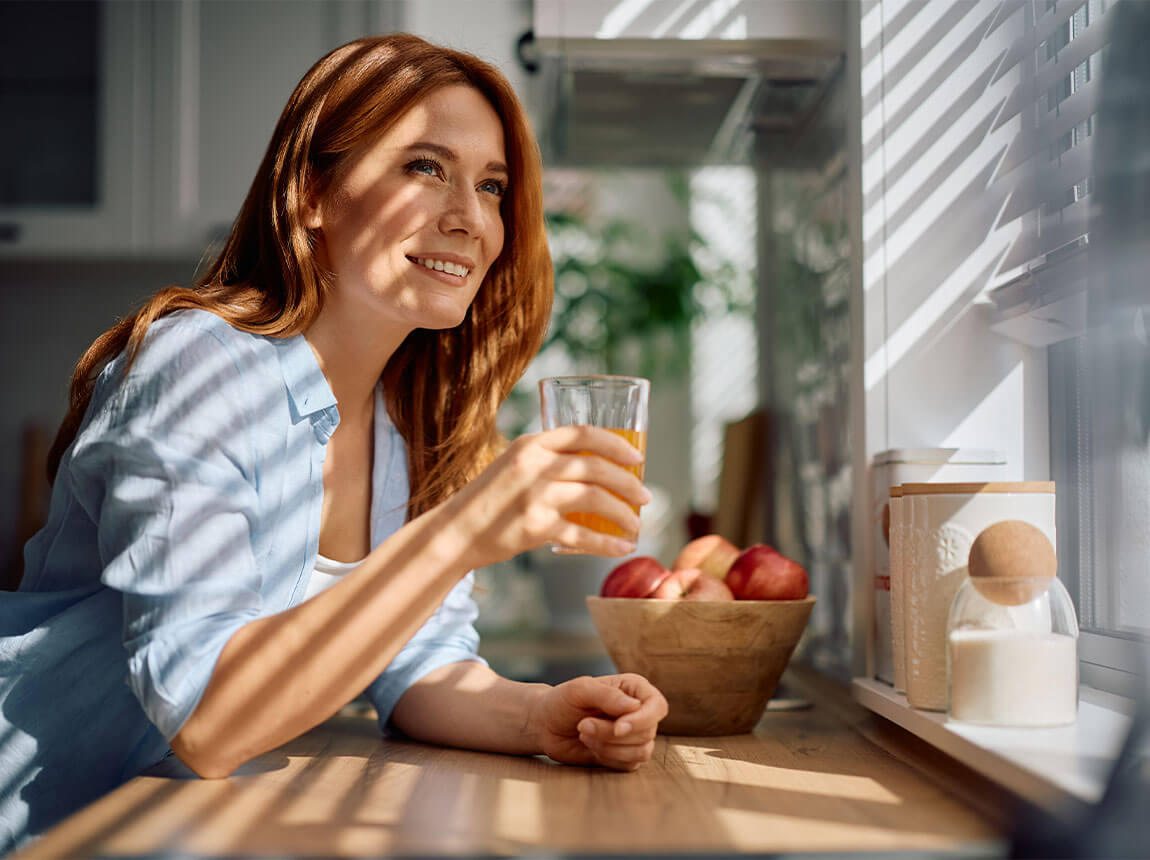 D-vitamin, C-vitamin, egy energikus nő