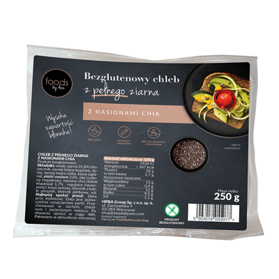 Foods By Ann Gluténmentes teljes kiőrlésű kenyér chia maggal