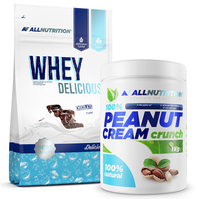 ALLNUTRITION Whey Delicious Protein 700g + Peanut Cream 1000g