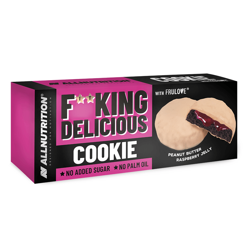 ALLNUTRITION 4 x Fitking Cookie Peanut Butter Raspberry Jelly 128g