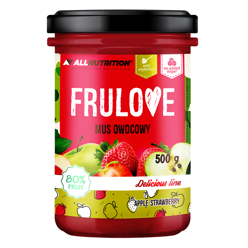 ALLNUTRITION FRULOVE GYÜMÖLCSHAB - almás-epres