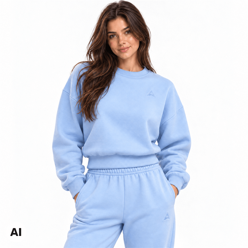 Allwear Női pulóver Cozy Club Baby Blue