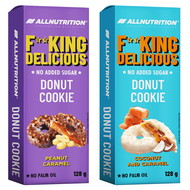 ALLNUTRITION 4 x Fitking Delicious Donut Cookie 128g
