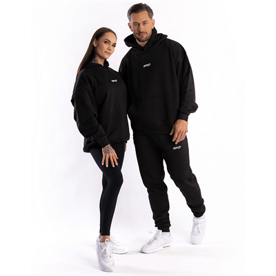 SFD WEAR UNISEX Pulóver Hoodie Core Oversize Black