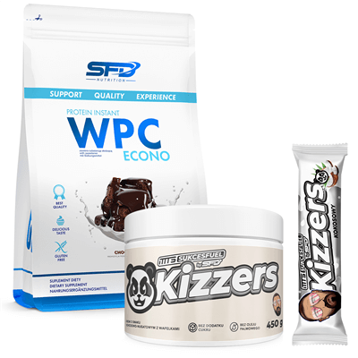 SFD NUTRITION WPC Protein Econo 750g + Kizzers KRÉM 450g + Kizzers bar 37g