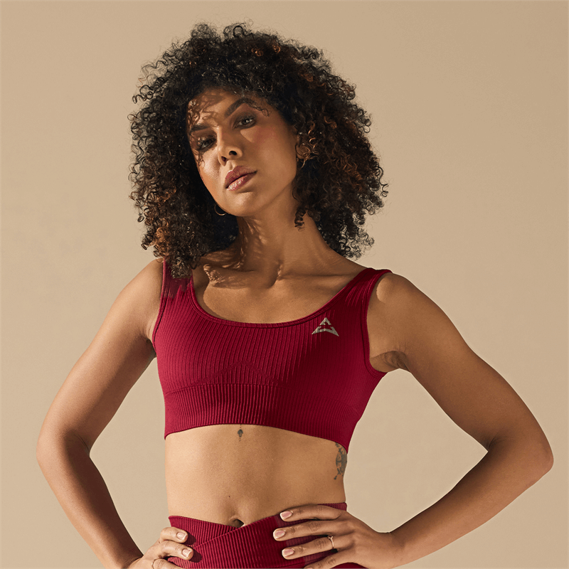 Allwear VARRÁSMENTES SPORT TOP BURGUNDY