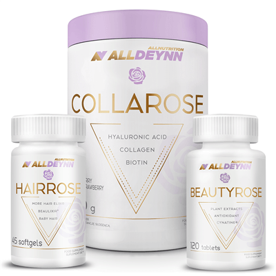 ALLDEYNN Collarose 300g + Hairrose 45caps + Beautyrose 120caps