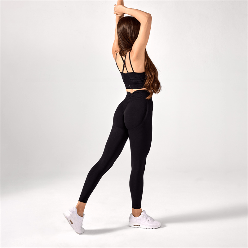 Allwear LEGGINGS Push Up V Back Black