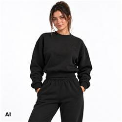 Női pulóver Cozy Club Black