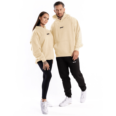 SFD WEAR UNISEX pulóver Hoodie Core Oversize Beige