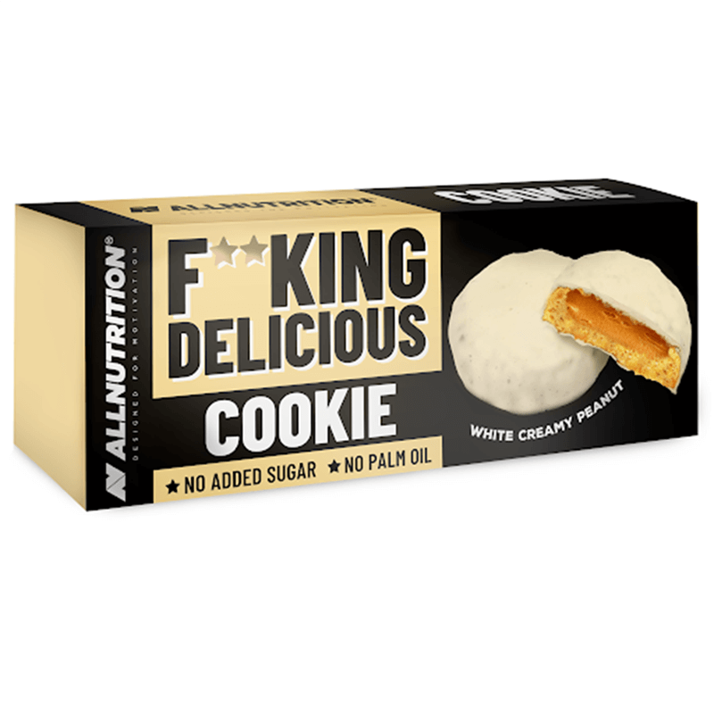 ALLNUTRITION 6 x Fitking Cookie White Creamy Peanut 128g