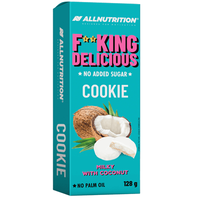 ALLNUTRITION 4 x Fitking Cookie Milky With Coconut 128g