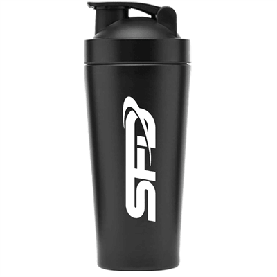 SFD NUTRITION Rozsdamentes shaker fekete