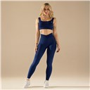 Bezszwowe legginsy BASIC V-WAIST MIDNIGHT BLUE (1 szt.)