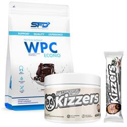 WPC Protein Econo 750g + Kizzers KRÉM 450g + Kizzers bar 37g