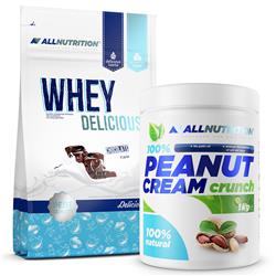 Whey Delicious Protein 700g + Peanut Cream 1000g