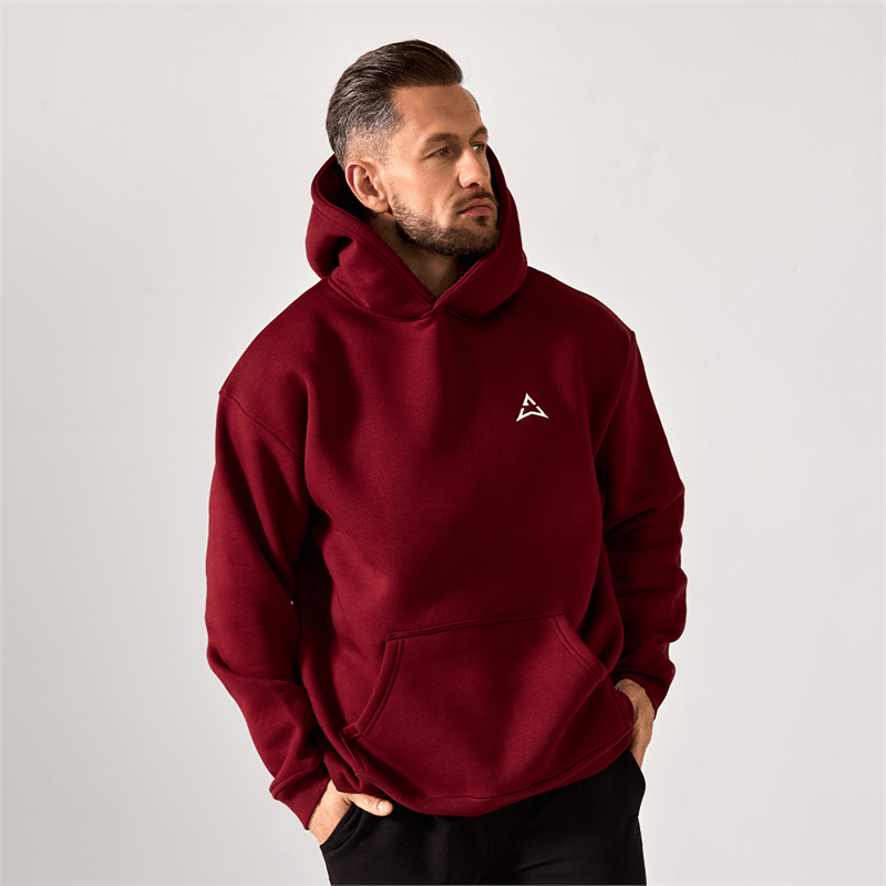 Allwear FÉRFI PULÓVER DARK BURGUNDY
