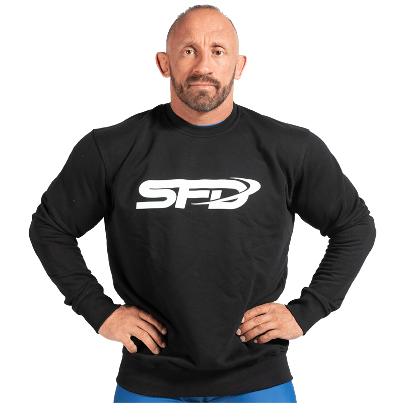 SFD NUTRITION Fekete pulóver SFD