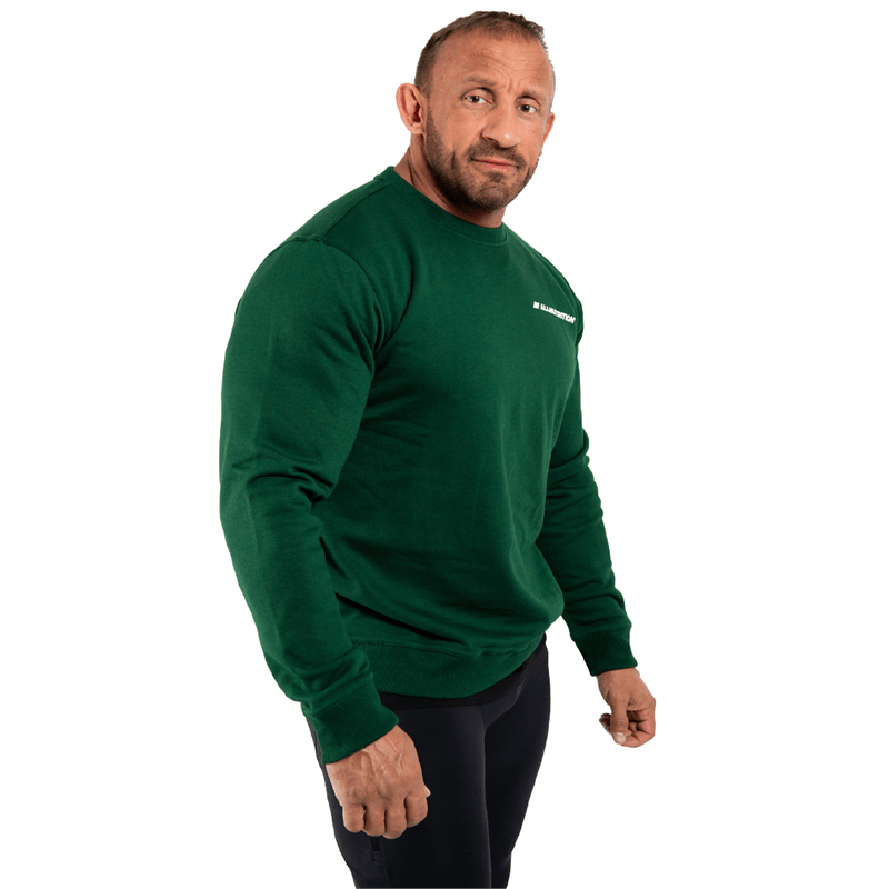 ALLNUTRITION FÉRFI PULÓVER GREEN & WHITE