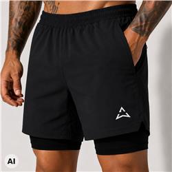 Runner 2 az 1-ben rövidnadrág BLACK